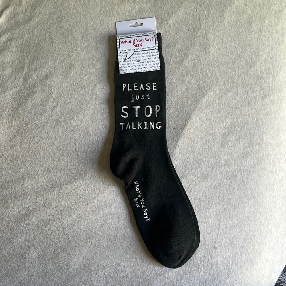 NWT “What’d you say?” Socks